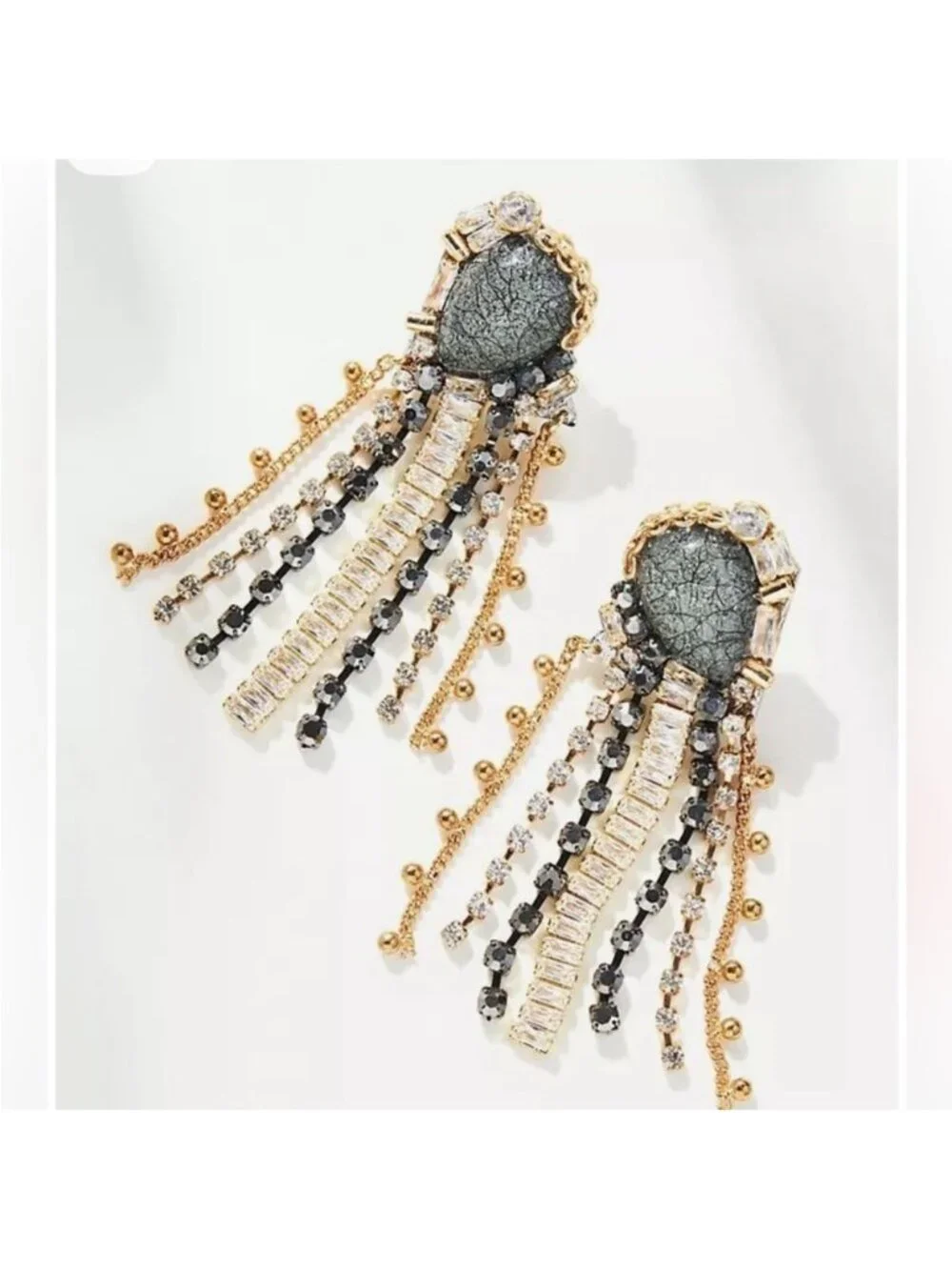 New! Anthropologie Gold Tassel Earrings (1025) NWOT